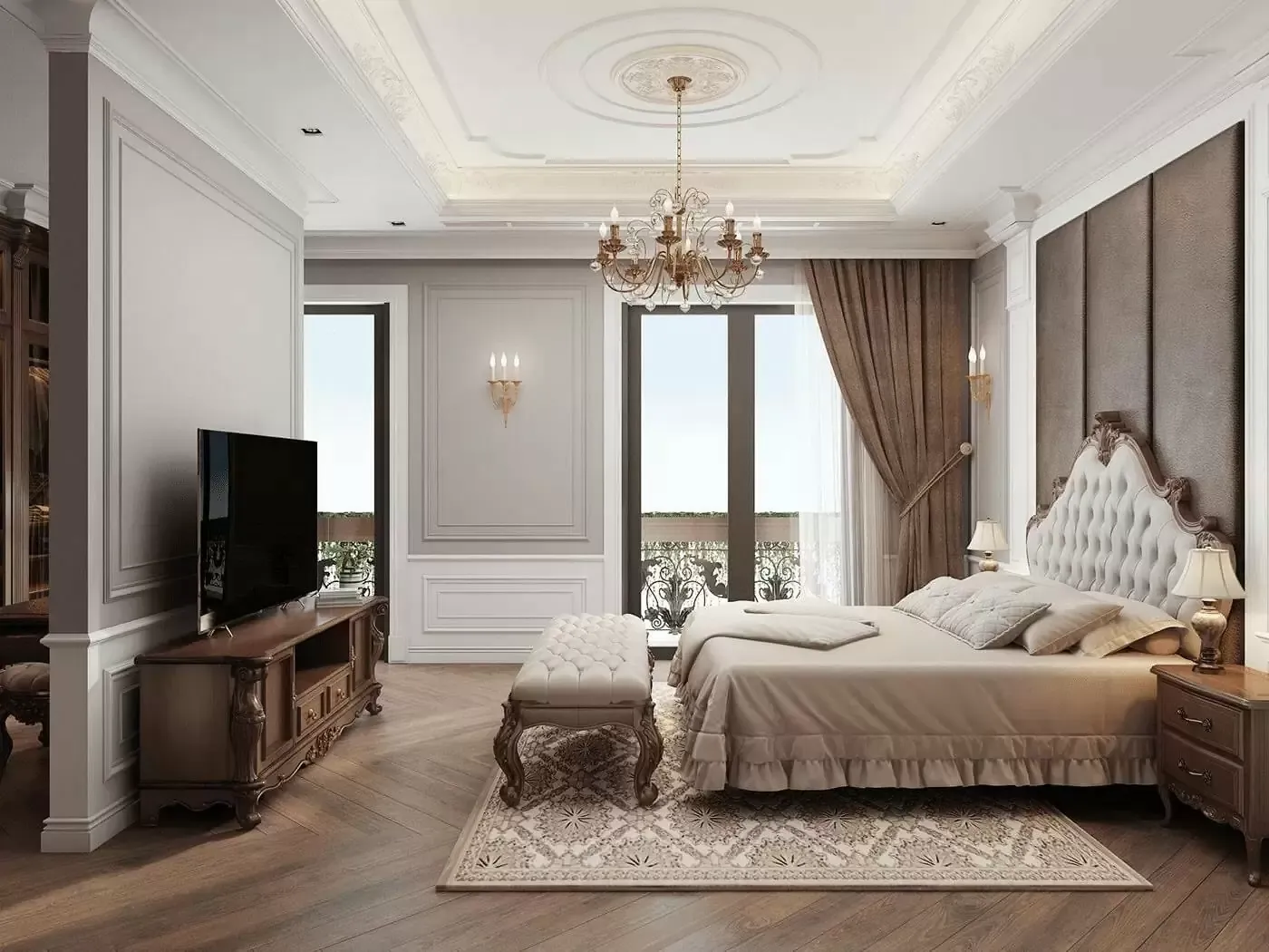 Trần thạch cao phòng ngủ tiêu âm