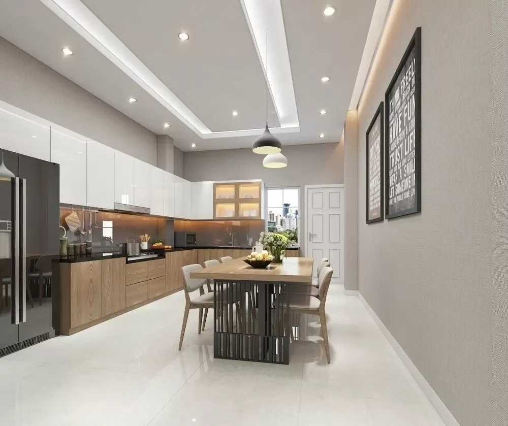 Sự kết hợp màu sắc trang nhã cho không gian ẩm thực