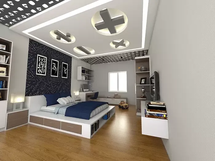 má mẫu trần thạch cao phòng ngủ trẻ em độc đáo