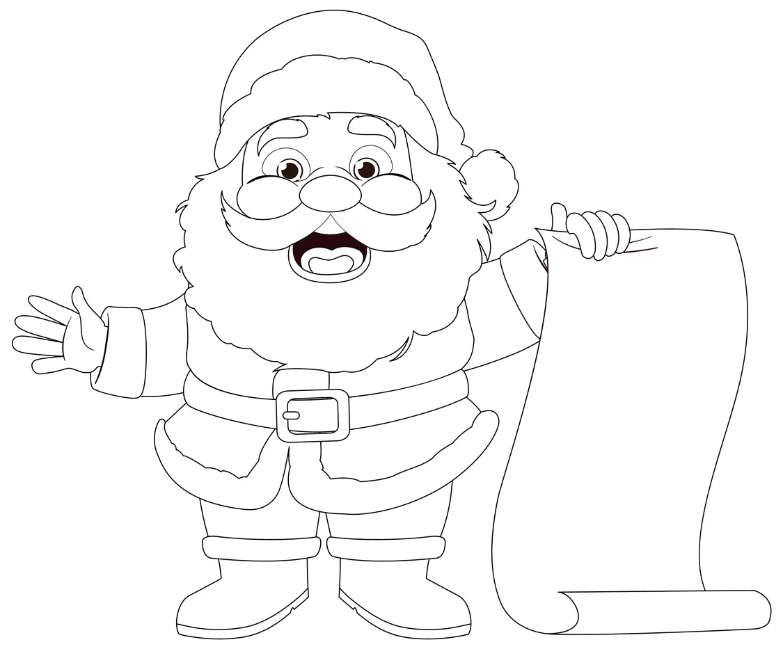 Tranh tô màu ông già Noel