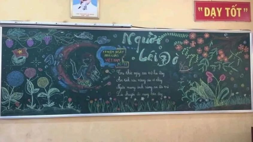 Sự kết hợp giữa dán giấy thủ công và vẽ phấn màu