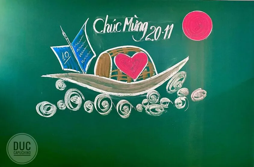 Tác phẩm bảng tri ân mang phong cách đồ họa vecto