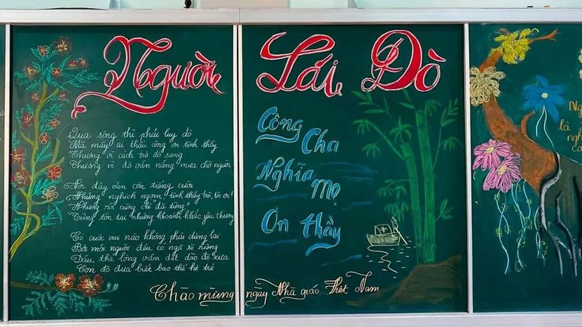 Cách bài trí bảng lớp cho những tiết mục văn nghệ 20/11