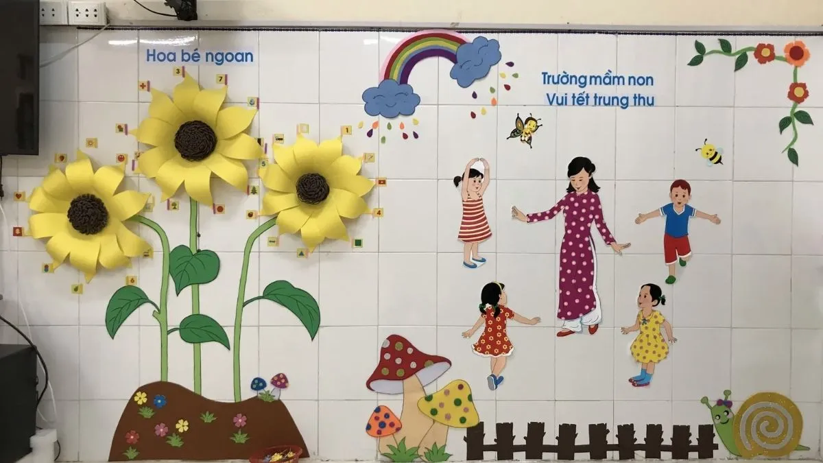 Góc trang trí lễ hội âm nhạc đầy rực rỡ