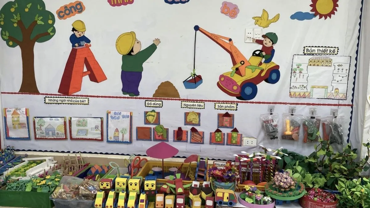 Sắp xếp bố cục hài hòa giúp kích thích thị giác của trẻ