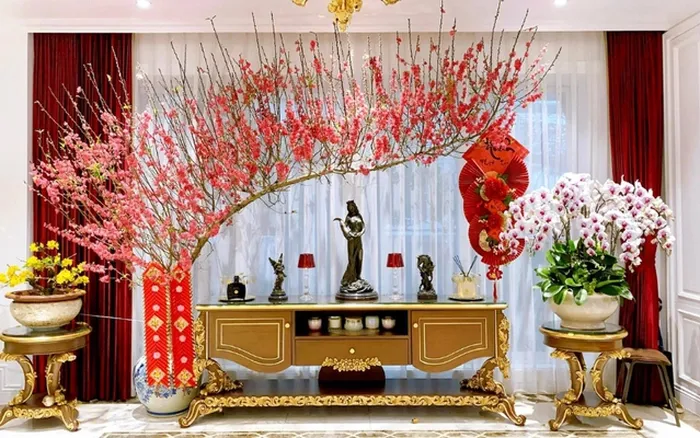 Sắc hồng đào phai thắm đượm hương vị Tết