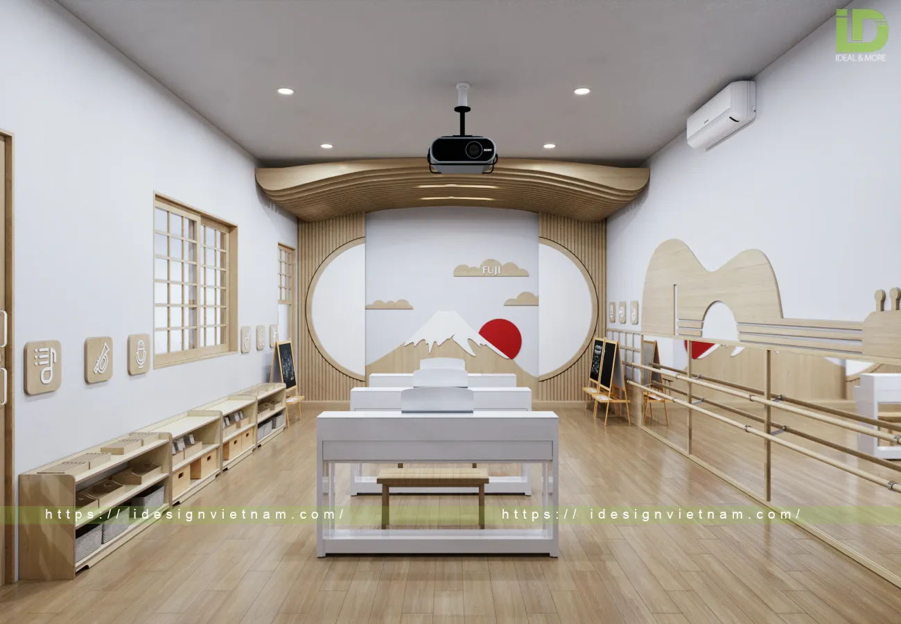 Trang trí phòng âm nhạc mầm non