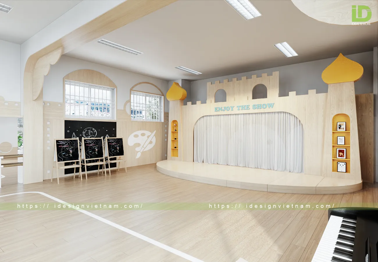 Trang trí phòng âm nhạc mầm non