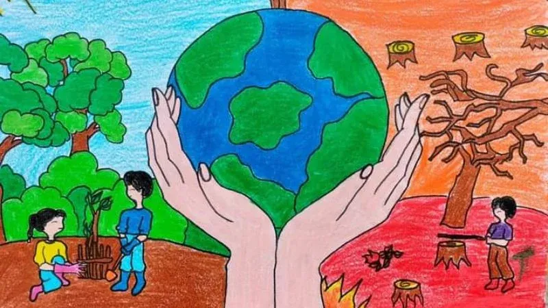 Tranh bảo vệ môi trường 4