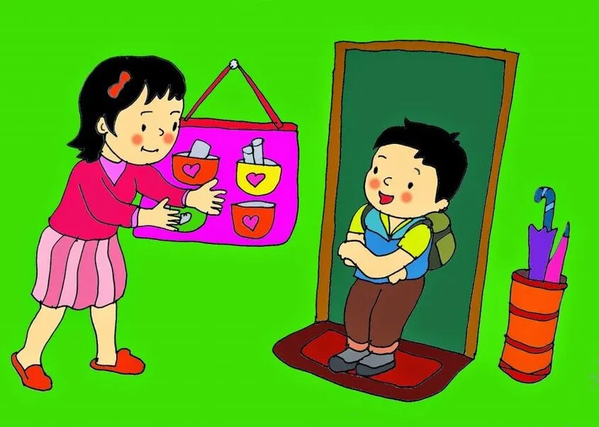 Tranh chủ đề trường mầm non 17