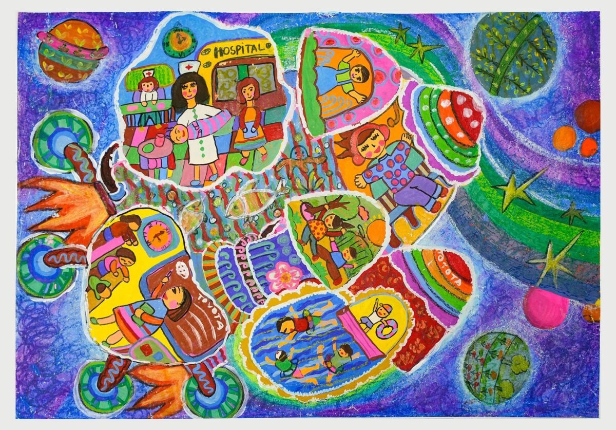 Vẽ Tranh Ô Tô Mơ Ước Toyota Khơi Nguồn Sáng Tạo Cho Thế Hệ Trẻ