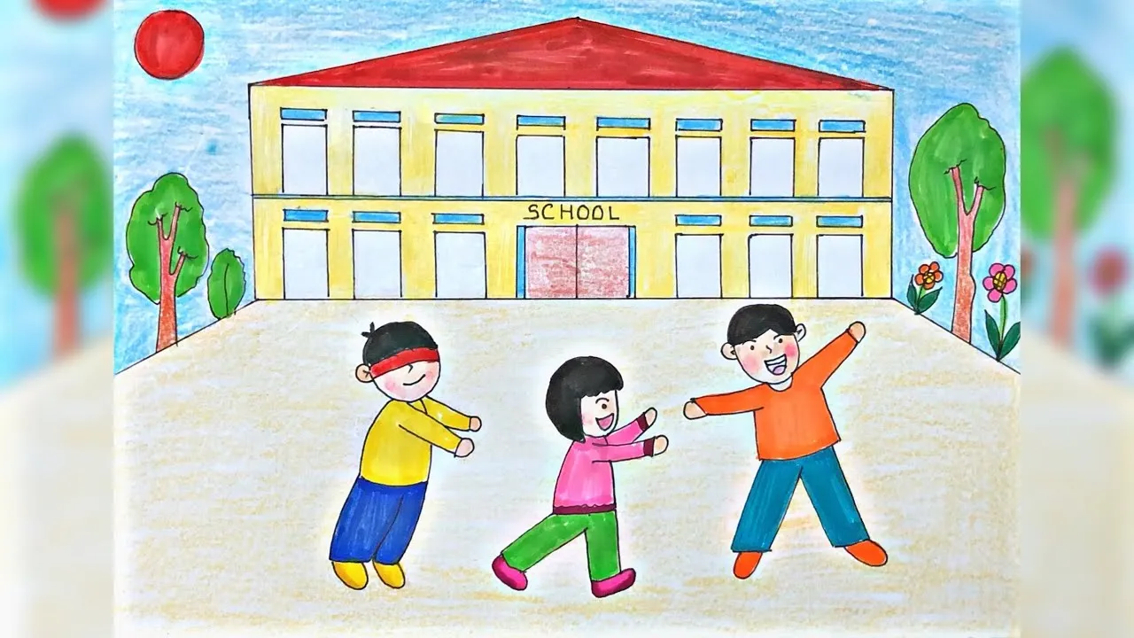 tranh đẹp dễ vẽ giúp trẻ thỏa sức thể hiện trí tưởng tượng