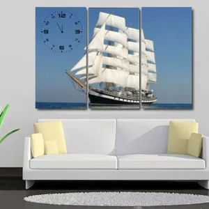 Tranh Đồng Hồ Thuận Buồm Xuôi Gió 03