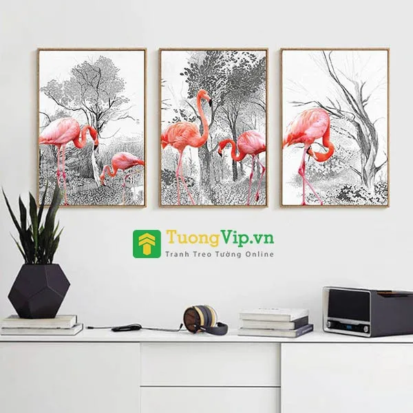 Tranh hạc cho người mệnh Thủy