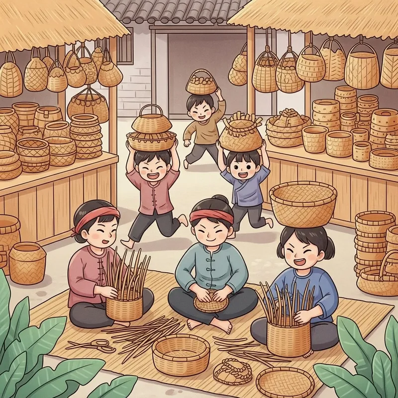 Tranh làng nghề truyền thống đẹp và giàu tính nghệ thuật