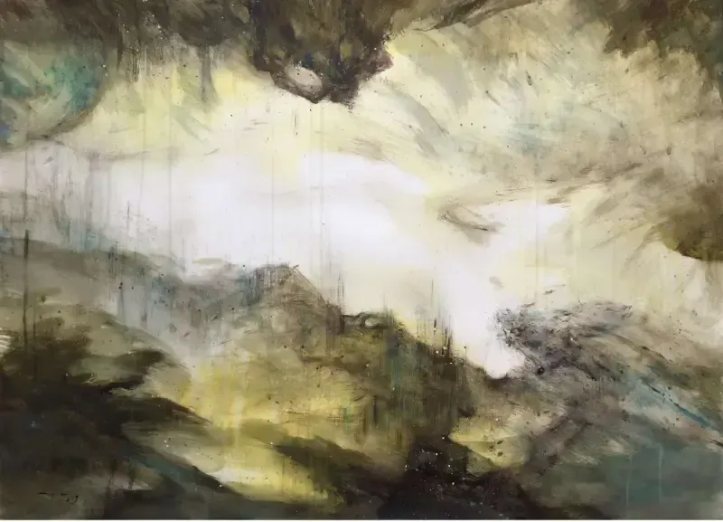 Tranh trừu tượng màu nước thể hiện cảm xúc tự do và khơi gợi trí tưởng tượng.