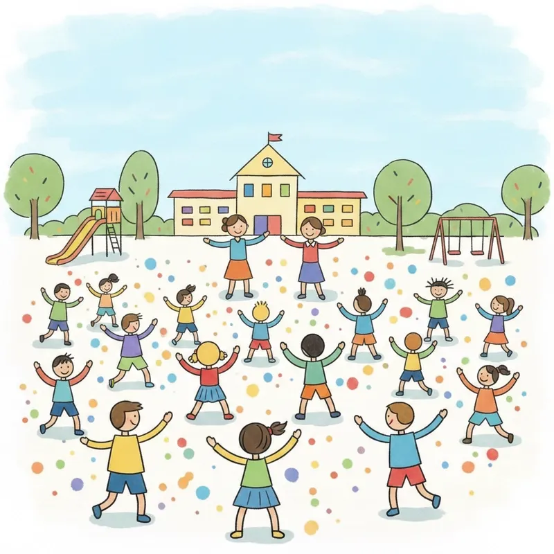 Tranh minh họa thầy cô và mái trường - tranh vẽ về thầy cô