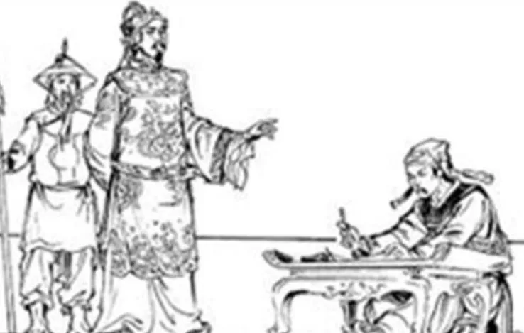 Tranh minh họa về các quan đại thần nhà Tây Sơn trong phái đoàn sang nhà Thanh