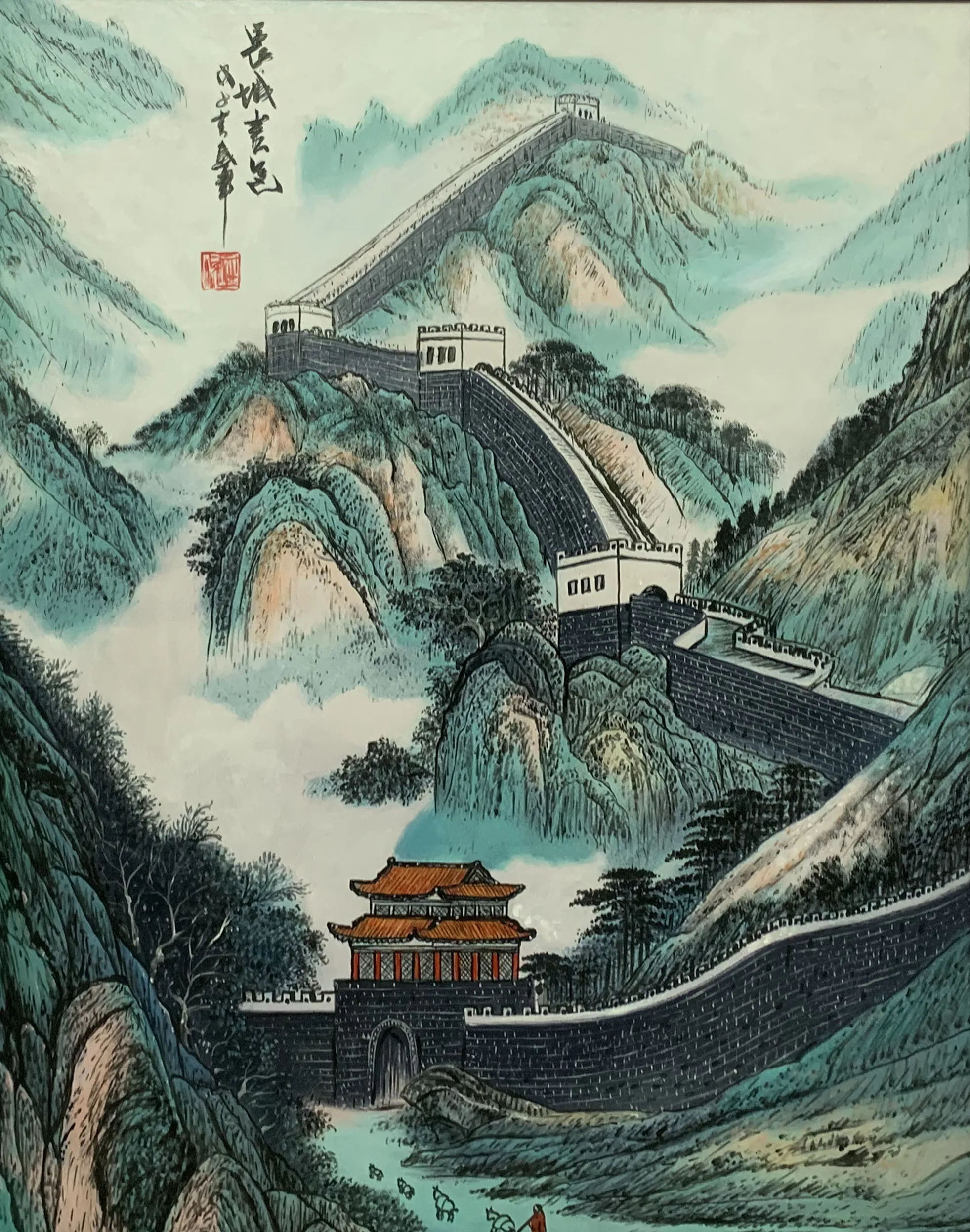 Tranh sơn dầu Vạn Lý Trường Thành