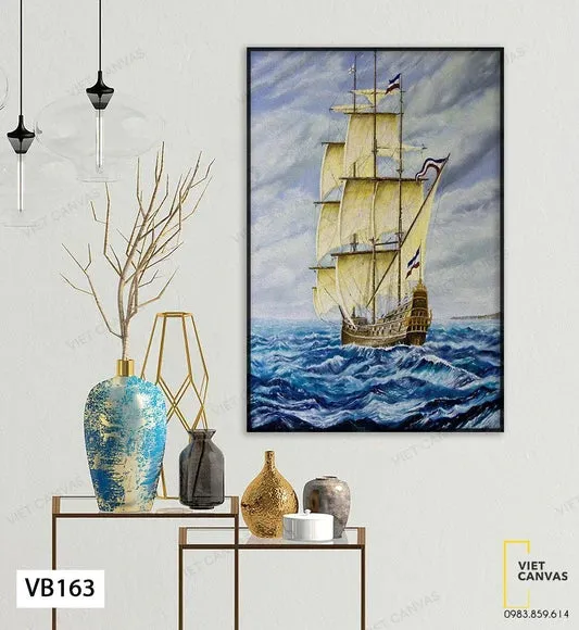 tranh sóng gió ra khơi