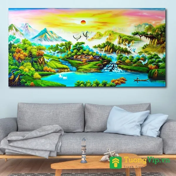 Tranh thiên nhiên hùng vĩ hợp với người mệnh Thủy