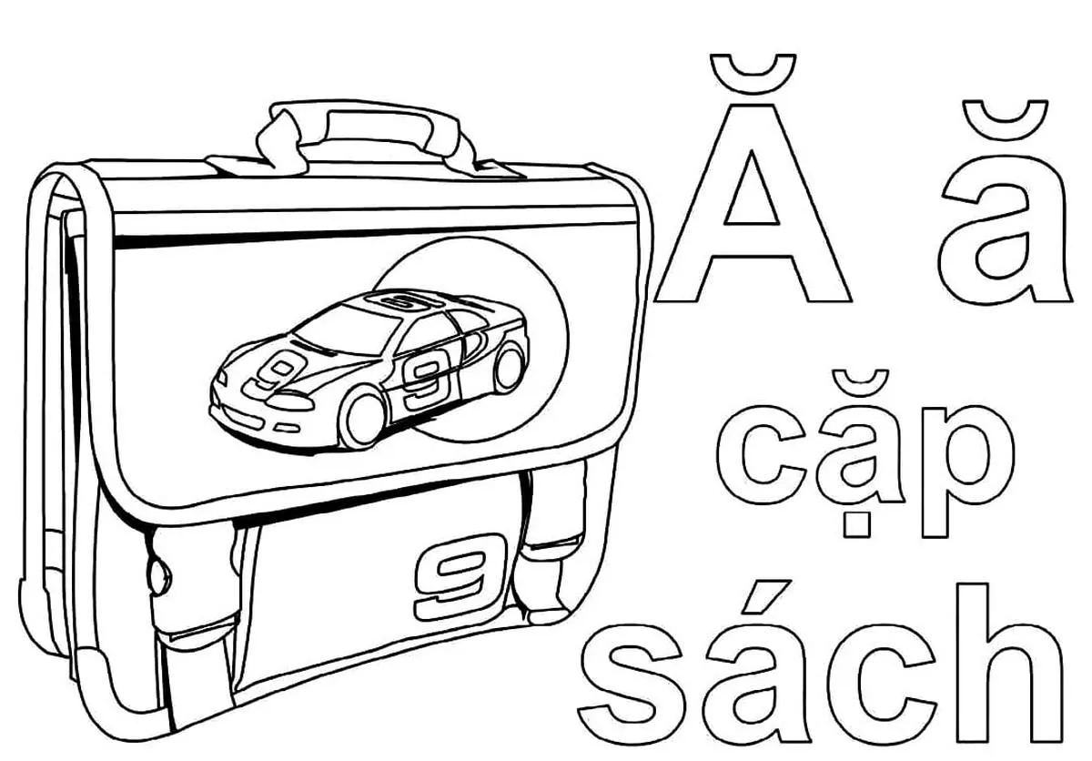 Tranh tÃ´ mÃ u chá»¯ cÃ¡i Ä‚