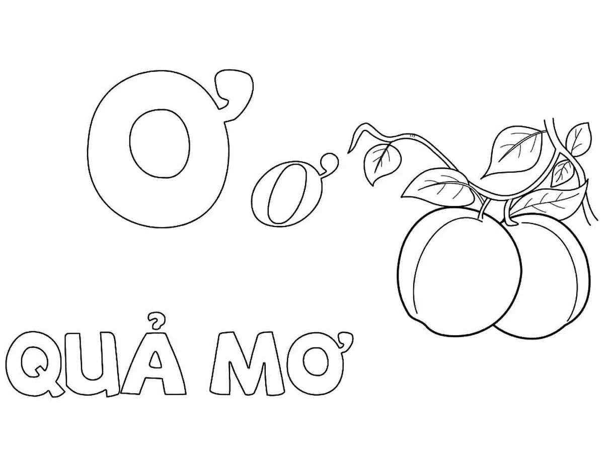 Tranh tÃ´ mÃ u chá»¯ cÃ¡i Æ 