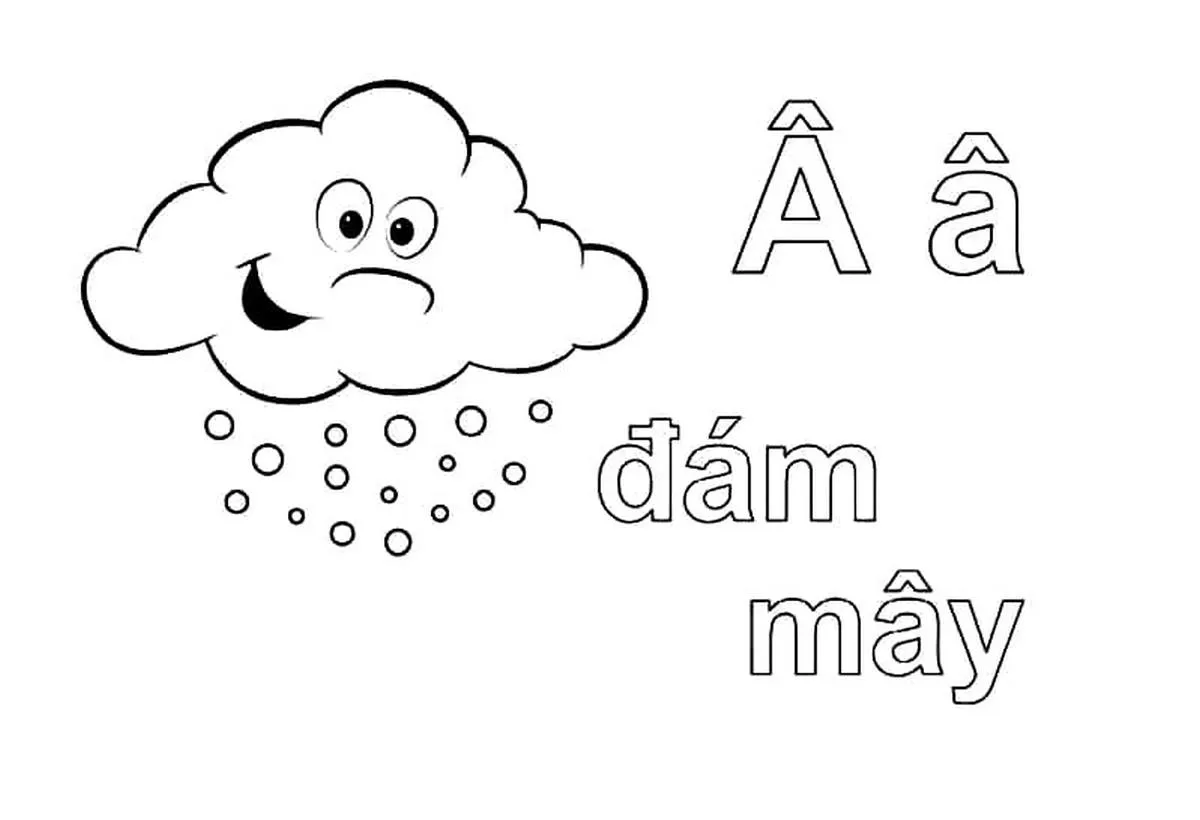 Tranh tÃ´ mÃ u chá»¯ cÃ¡i Ã‚