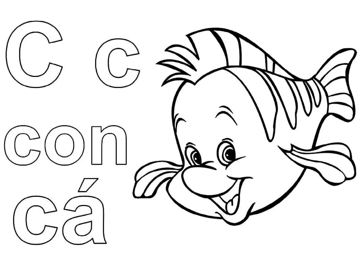 Tranh tÃ´ mÃ u chá»¯ cÃ¡i C