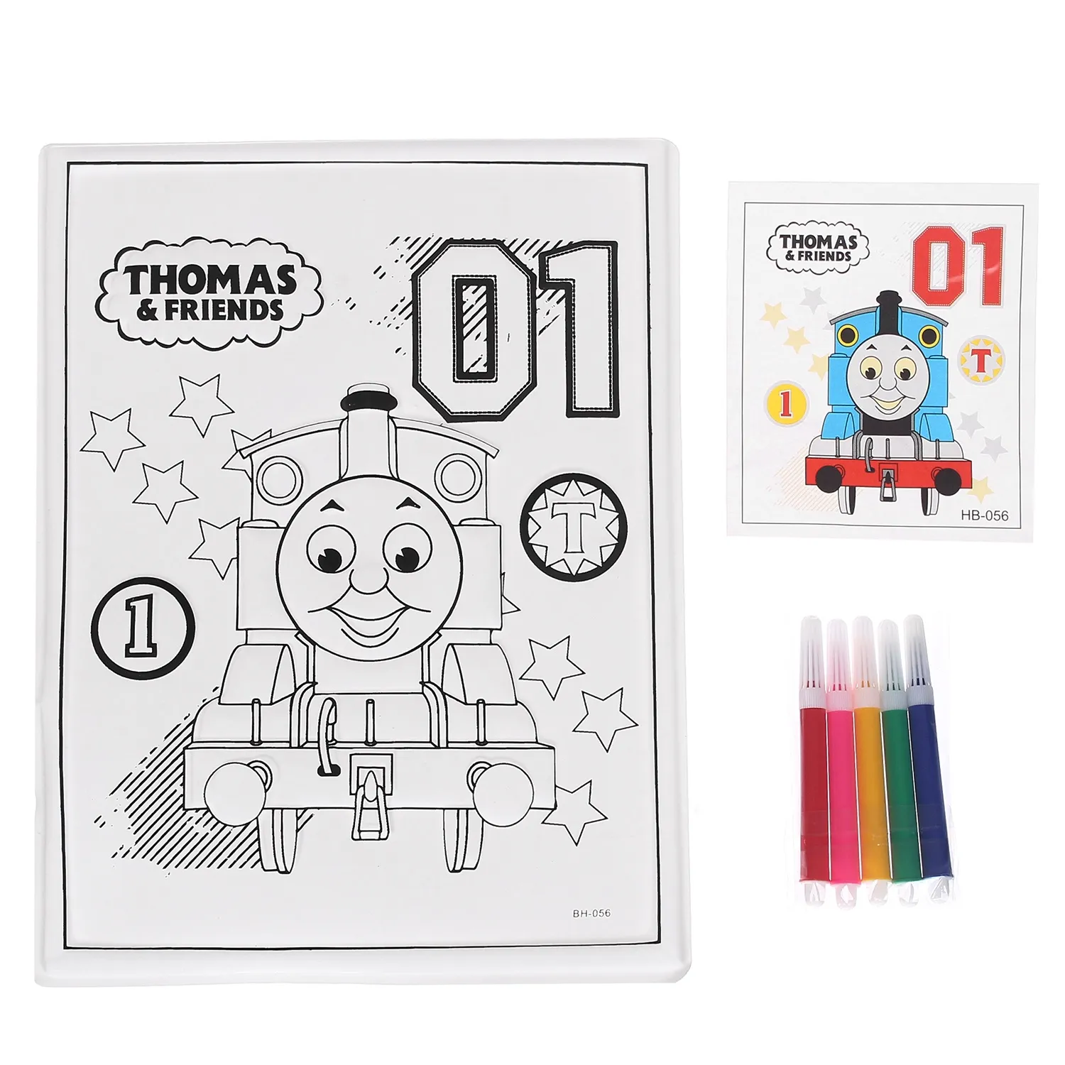 Tranh tô màu dạ quang Coloring Murals - Bé tập tô màu với hình ảnh sinh động