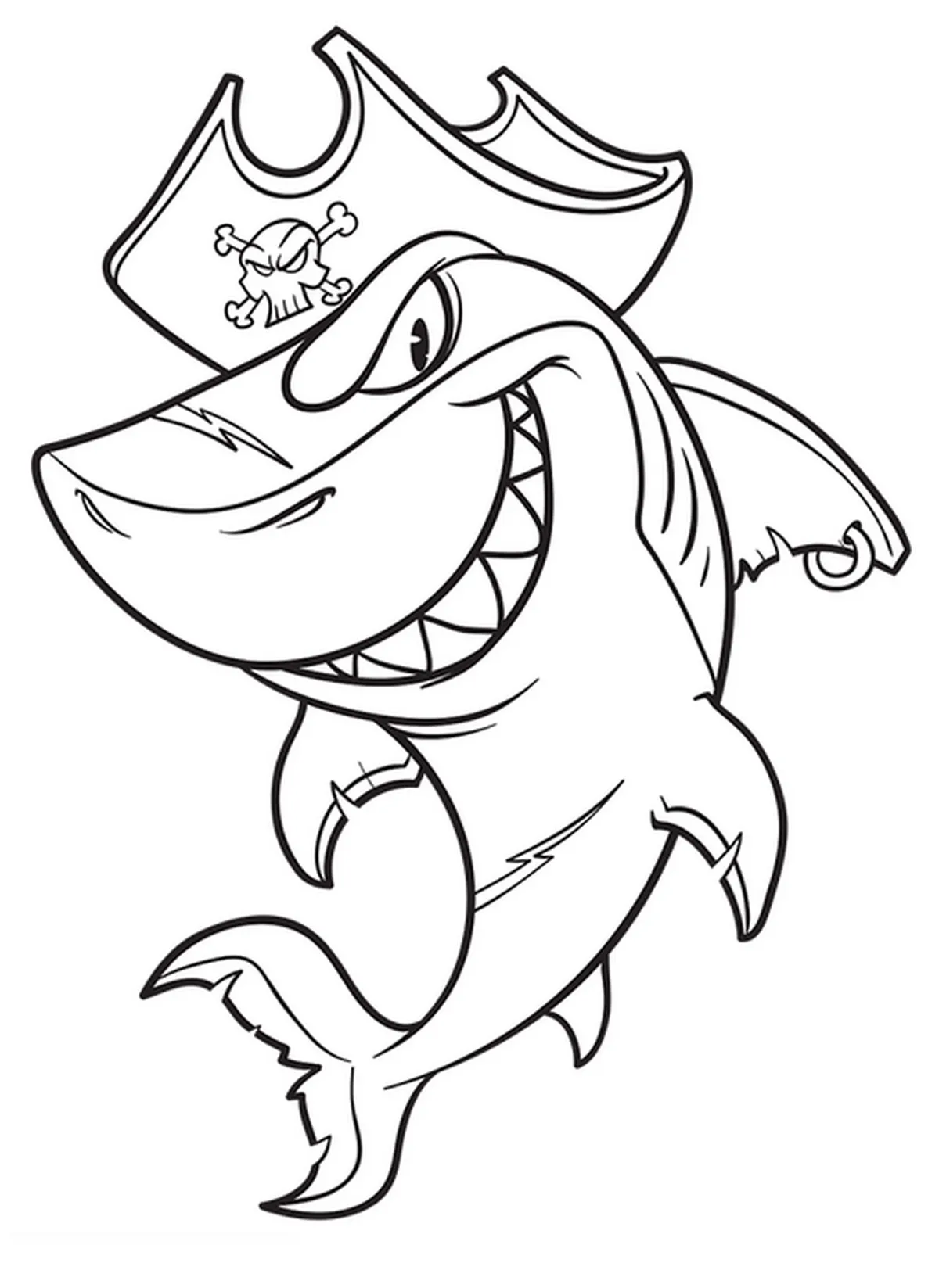 Tranh tô màu con cá mập số 39