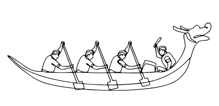 Bộ Sưu Tập Tranh Tô Màu Lễ Hội Đua Thuyền Đẹp