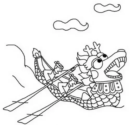 Bộ Sưu Tập Tranh Tô Màu Lễ Hội Đua Thuyền Đẹp