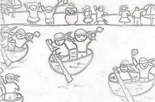 Bộ Sưu Tập Tranh Tô Màu Lễ Hội Đua Thuyền Đẹp