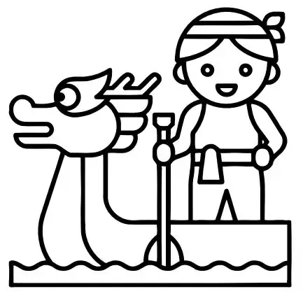 Bộ Sưu Tập Tranh Tô Màu Lễ Hội Đua Thuyền Đẹp