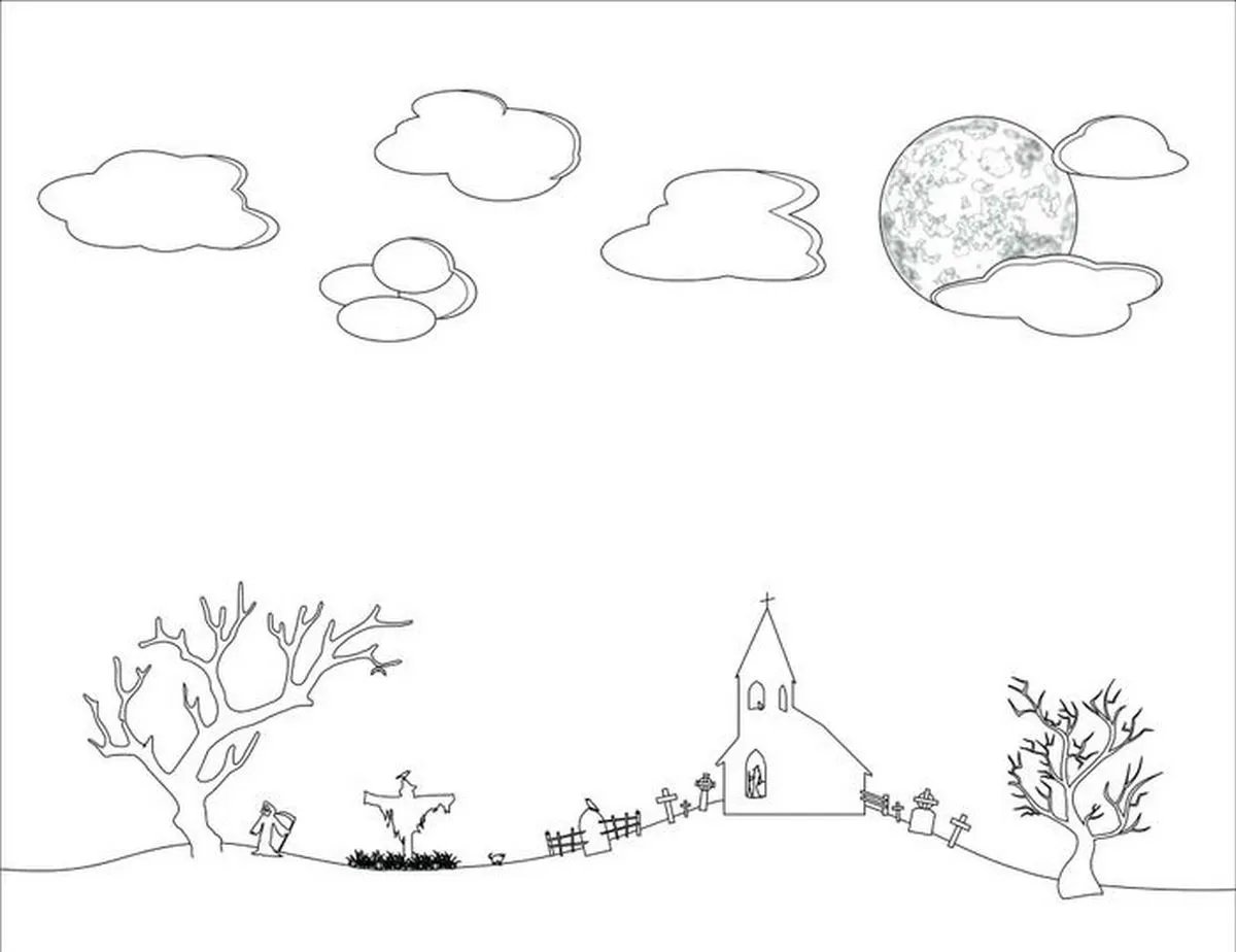 Tranh tô màu phong cảnh mùa xuân