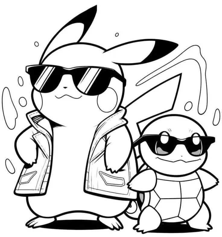 Pikachu với biểu cảm hạnh phúc rạng rỡ