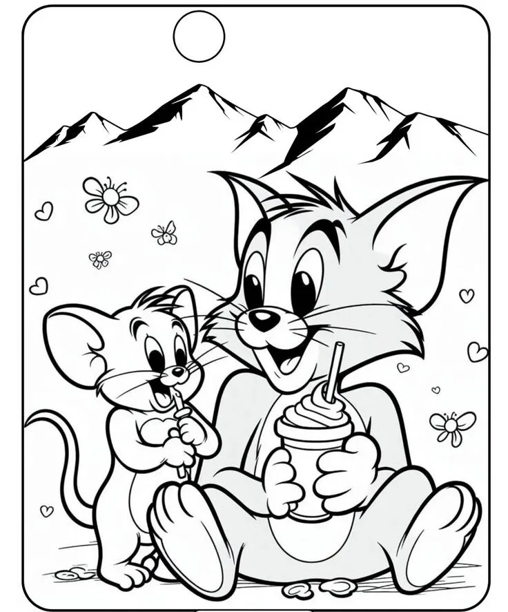 Tom ngồi với biểu cảm hài hước