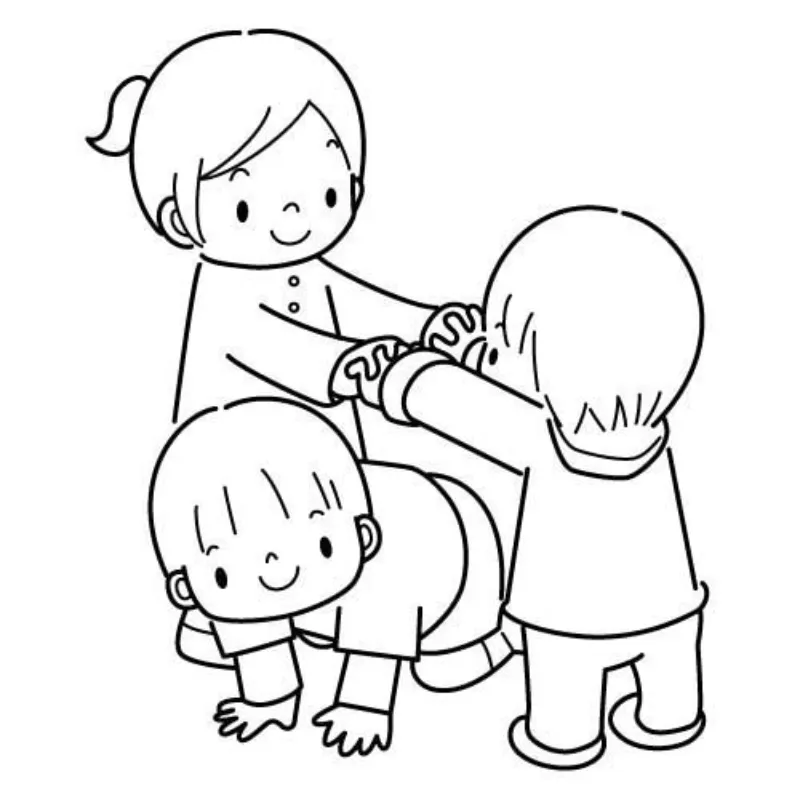 Lưu ý khi tô màu tranh kéo co