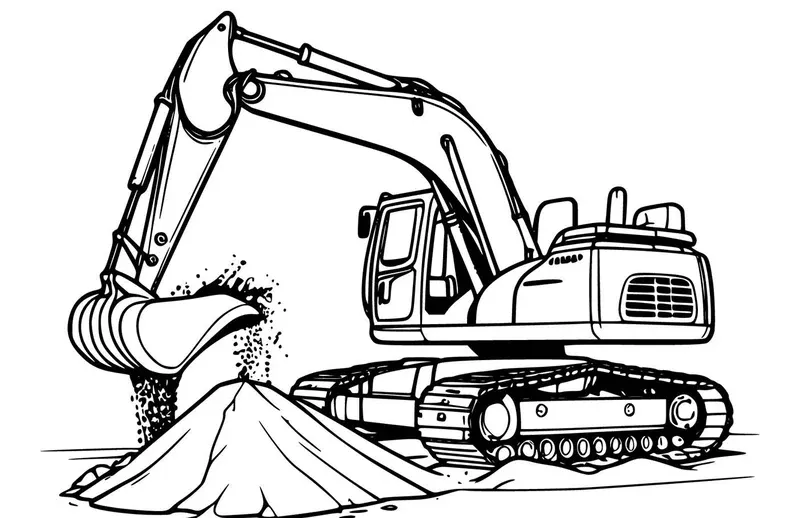 Học màu sắc sinh động cùng tranh tô màu máy múc