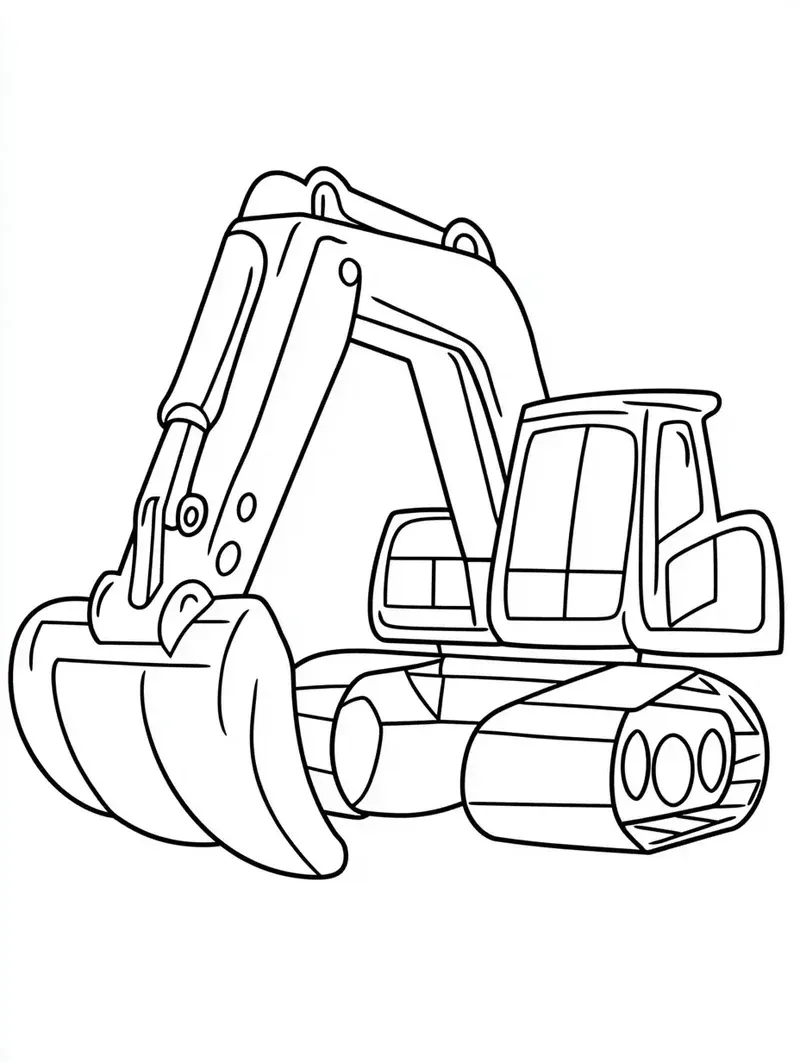 Tuổi thơ năng động cùng tranh tô màu máy múc