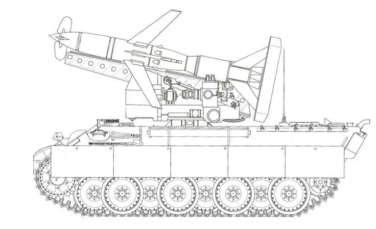 Tranh vẽ xe tăng hiện đại với hệ thống radar tối tân