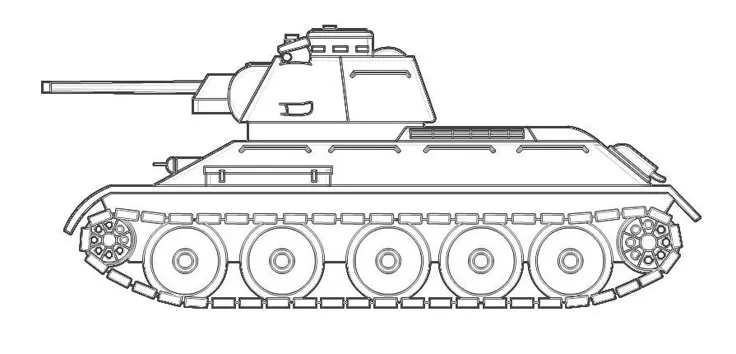 Tranh tô màu xe tăng cho bé trang trí bằng các họa tiết đẹp