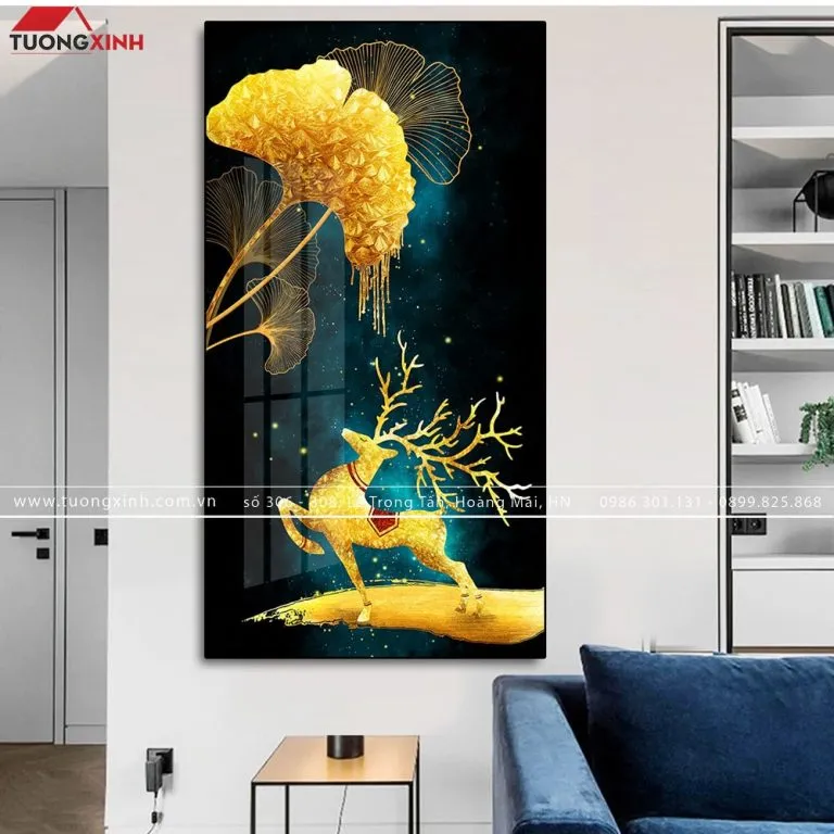 Tranh tráng gương phòng khách