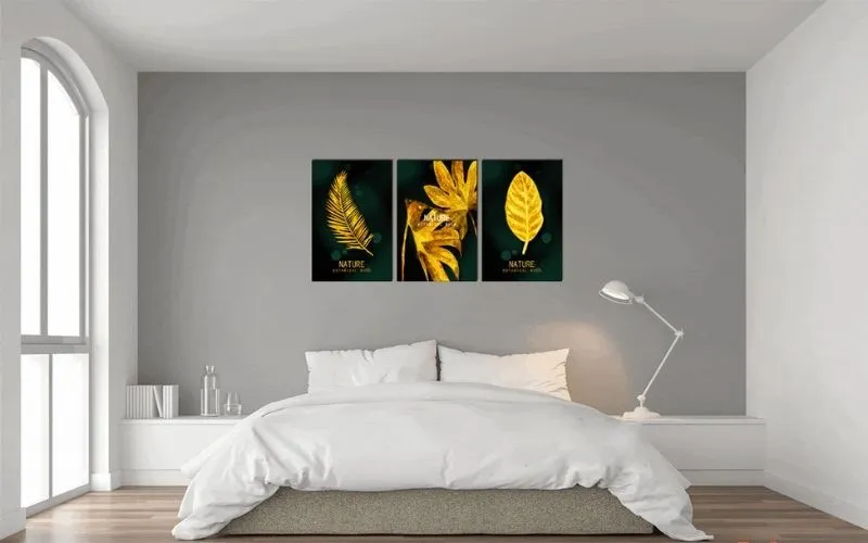 Tranh lá vàng kim cho mệnh Kim