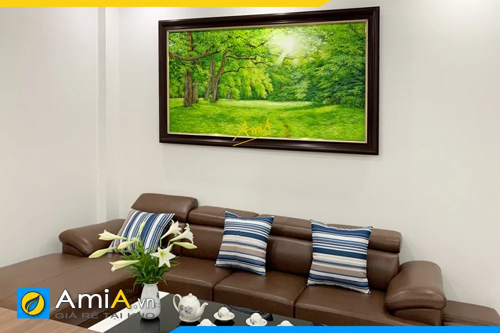 Tranh cảnh rừng cây treo tường phòng giám đốc