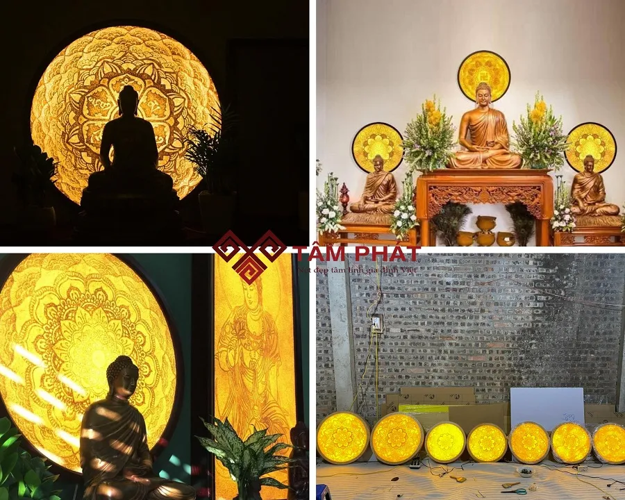 Tranh trúc chỉ họa tiết Mandala