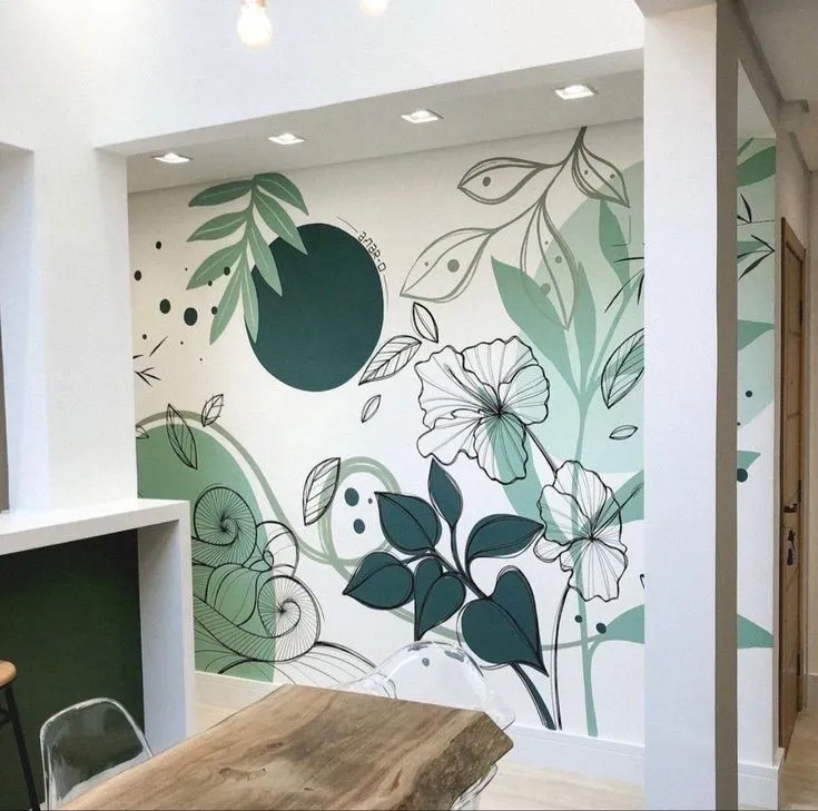 Tranh tường nhà bếp với họa tiết rau củ tươi sáng kích thích vị giác