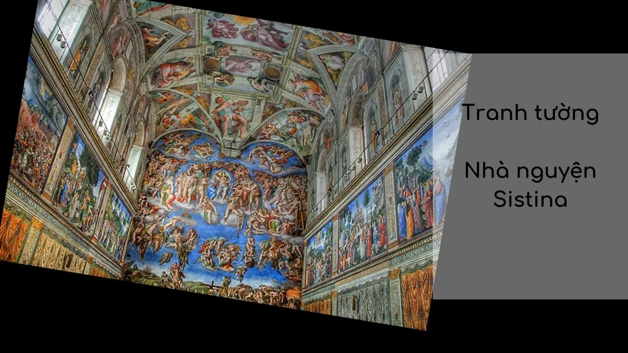 Bức tranh tường khổ lớn trang trí không gian ngoại thất đầy ấn tượng