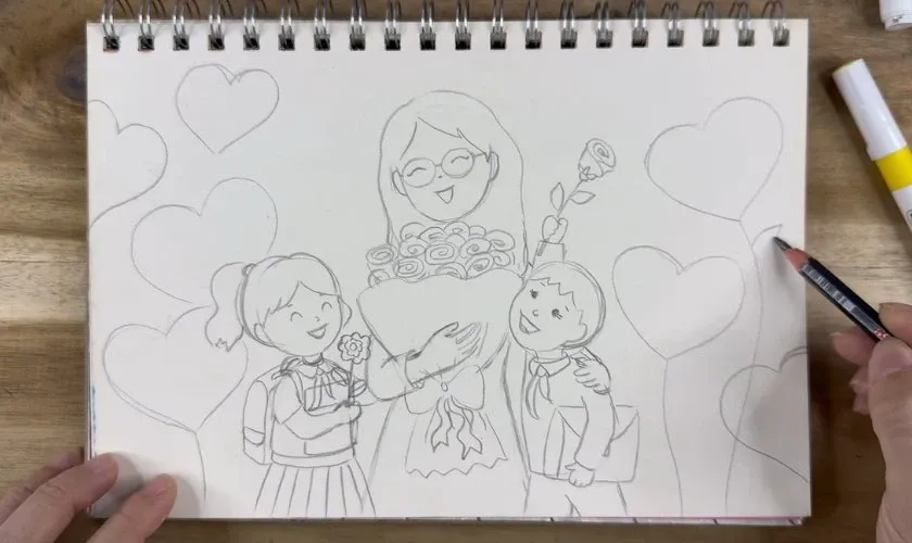 Tô màu tranh 20/11